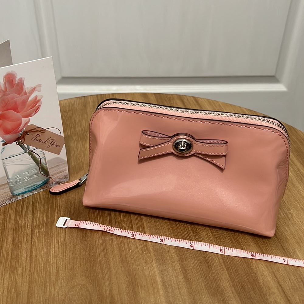 Coach pink cosmetic turnlock bag - Picture 12 of 13